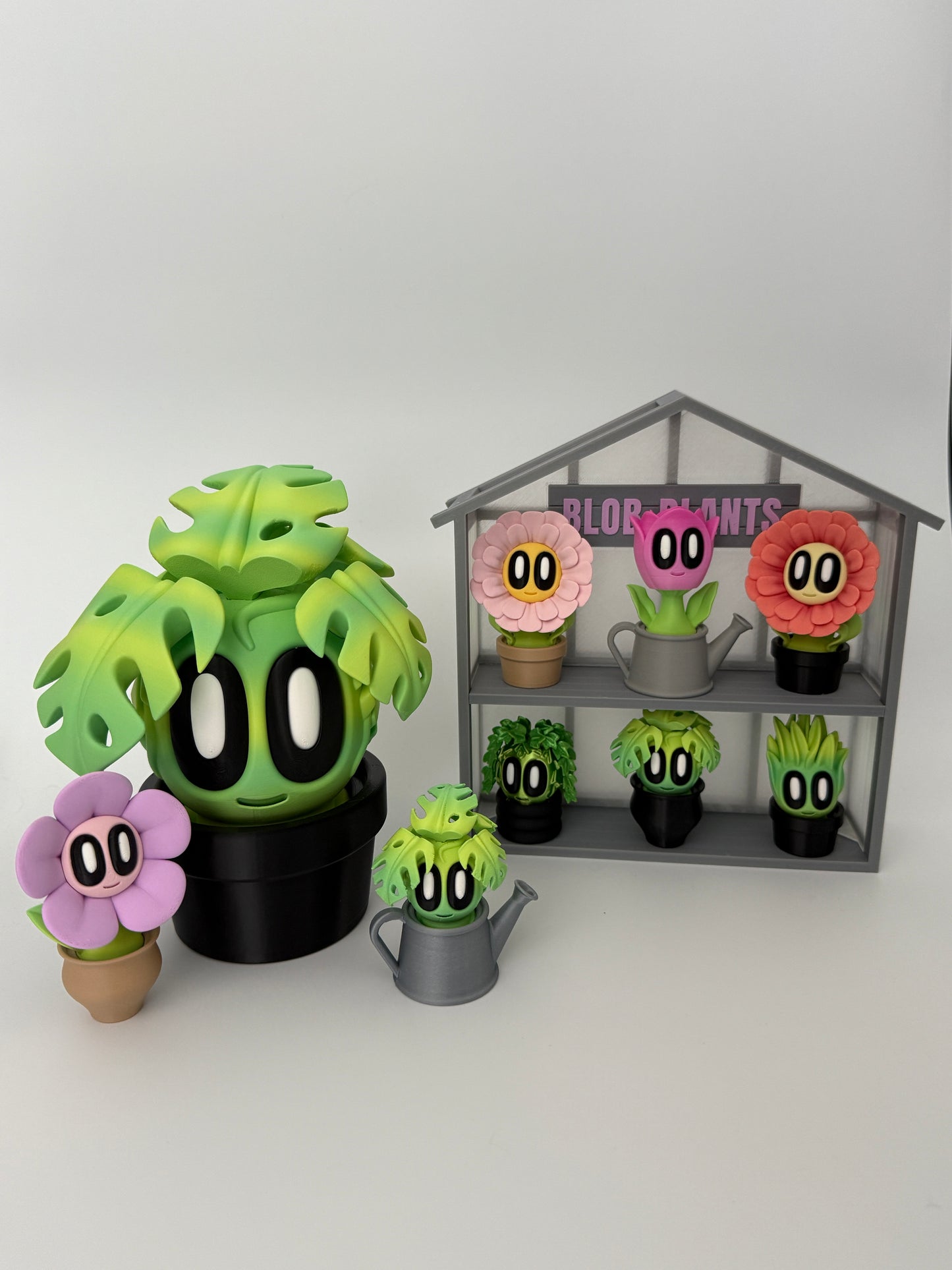 Blob Plant Figurines – Quirky Desk Companions & Plant Decor
