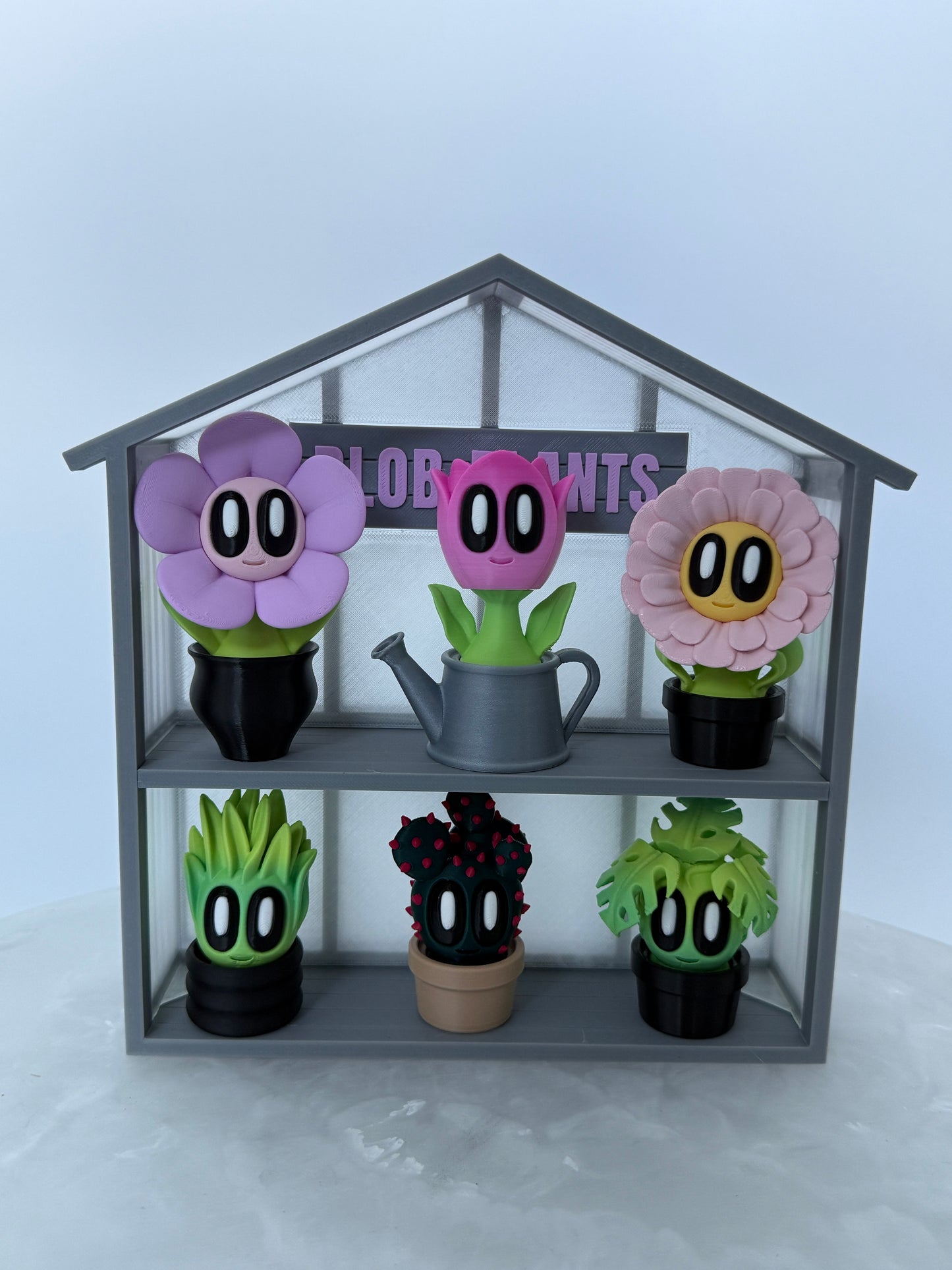 Blob Plant Figurines – Quirky Desk Companions & Plant Decor