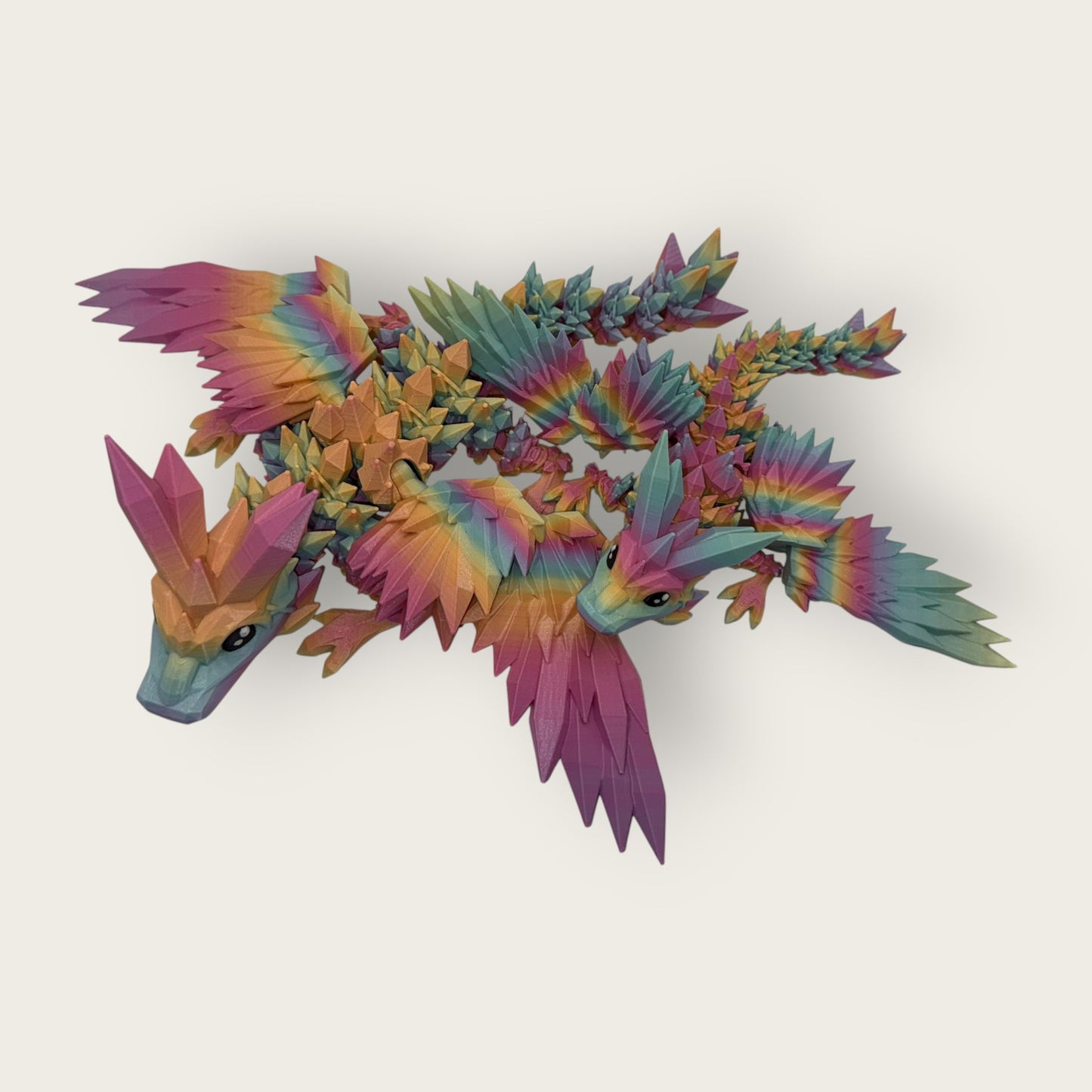 Fantasy Crystal Dragon – 3D Printed Winged Toy | Articulated Mythical Creature | Dragon Gift for Collectors